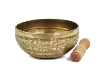 Tibetská mísa s paličkou č. 80 - zdobená 445 g