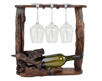 Teakový stojan na víno Vendage 38 x 38 cm var. A