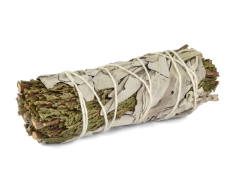 Vykuřovadlo - svazek Bílá Šalvěj a Cedr - 10 cm