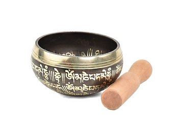 Tibetská mísa s paličkou č. 159 - zdobená  345 g