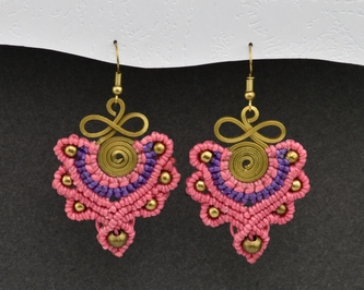 Náušnice drhané Nekonečno - J