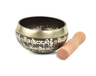 Tibetská mísa s paličkou č. 163 - zdobená  345 g