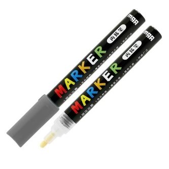 Marker akrylowy 1-2mm ciemnoszary (6szt) M&G;