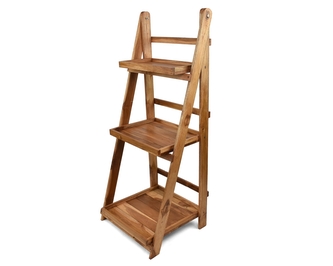 Dřevěný stojan na květiny Floret světlý větší 98 cm