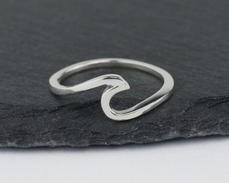 Stříbrný prsten Vlnka II 10