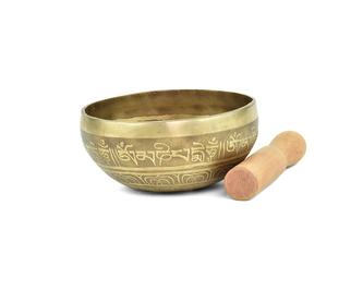 Tibetská mísa s paličkou č. 86 - zdobená 365 g