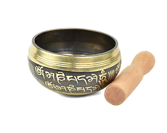 Tibetská mísa s paličkou č. 142 - zdobená  345 g