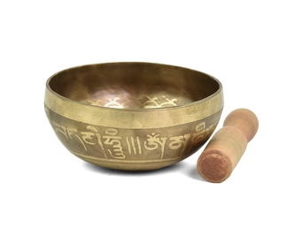 Tibetská mísa s paličkou č. 74 - zdobená 290 g
