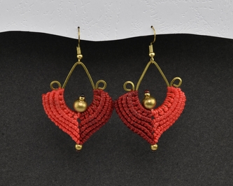 Náušnice drhané Kapka - E