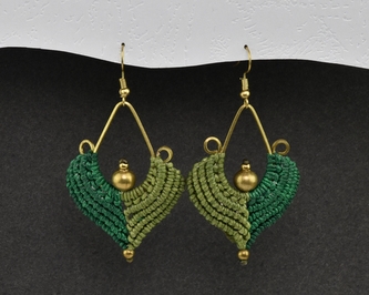 Náušnice drhané Kapka - Q