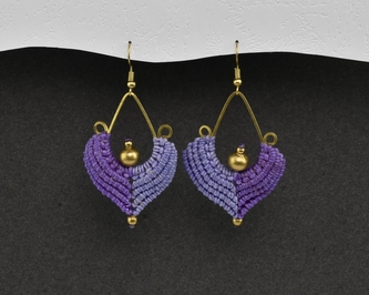 Náušnice drhané Kapka - A