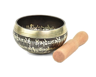 Tibetská mísa s paličkou č. 156 - zdobená  335 g