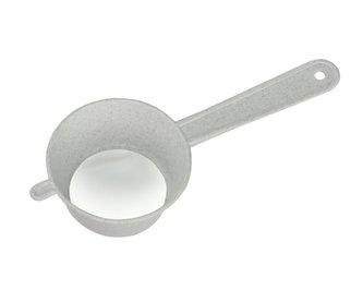 Plastové sítko na čaj s ručkou bílé 8 cm