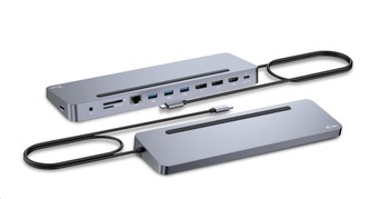 i-tec dokovací stanice USB-C Metal Ergonomic 4K/ 3x Display/ Power Delivery 100W + univerzální nabíječka 100W