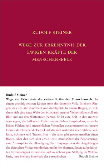 Wege zur Erkenntnis der ewigen Kräfte der Menschenseele