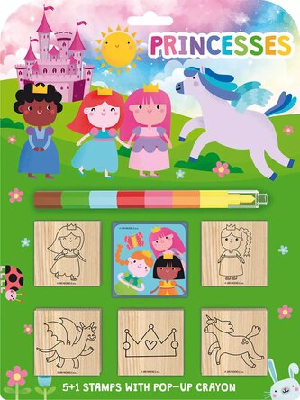 Razítka 5+1 s voskovkou Princezny