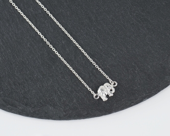 Stříbrný náhrdelník Slon