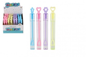 Bublifuk mini 5 ml gelový 10,5cm 4 druhy (1 KS) Bublifuk mini 5 ml gelový 10,5cm 4 druhy (1 KS)