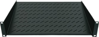 Intellinet police do racku 19", Fixed Shelf, 1U, 150mm depth, Front mounting, max load 25kg, Black