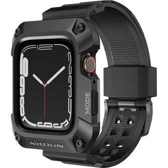 Nillkin DynaGuard Řemínek + Kryt pro Apple Watch Series (45mm) 7/8 černý