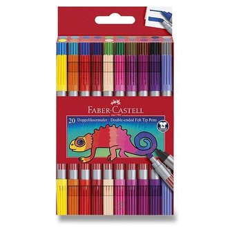 Faber Castell Oboustranné fixy 20 ks