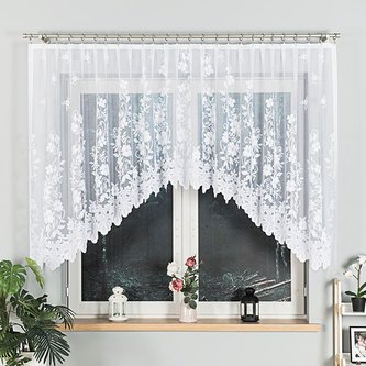 Dekorační oblouková krátká záclona LUDWIKA bílá 320x130 cm MyBestHome