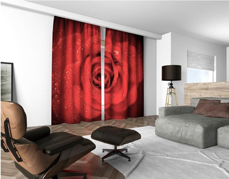 3D dekorační závěs 132V ROSE 2x160x250 cm set 2 kusy MyBestHome