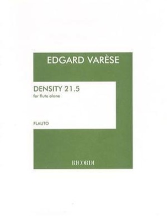 Density 21.5: For Solo Flute