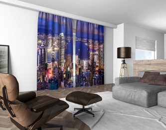 3D dekorační závěs 310V CITY 2x160x250 cm set 2 kusy MyBestHome