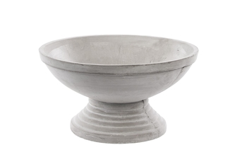 Cementová mísa na noze 14,5x27,5 cm