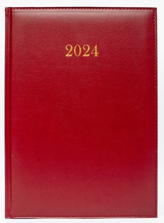 Terminarz 2024 tygodniowy A4 Divas bordowy