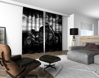3D dekorační závěs 213V CHOPPER 2x160x250 cm set 2 kusy MyBestHome