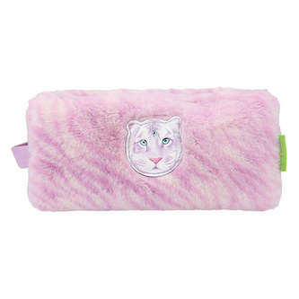 Kosmetická taštička Top Model, Fialovo-bílý, s tygrem