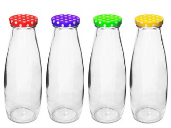 Láhev sklo  480ml se závitovým víčkem, kečupová SOK