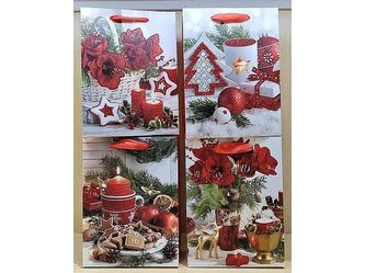 Torebka prezentowa z motywem świątecznym MIX