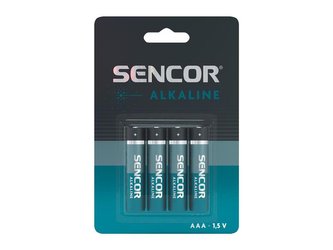 Baterie AAA (R03) alkalická SENCOR SBA Alkaline 4ks / blistr
