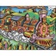 Colorvelvet Sametový obrázek Vlak 21x29,7cm