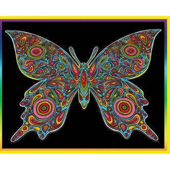 Colorvelvet Sametový obrázek Motýl 47x35cm