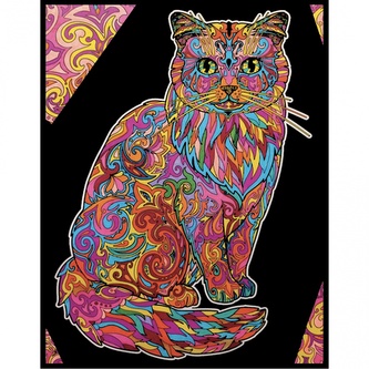 Colorvelvet Sametový obrázek Kočka 47x35cm