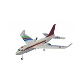 Siva RC letadlo Airbus červená