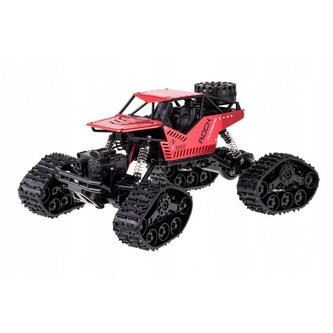 s-Idee RC auto Strong Climbing Car METAL s koly i pásy 1:16 červená