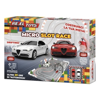 RE.EL Toys Autodráha Micro Slot Race Alfa 1:87