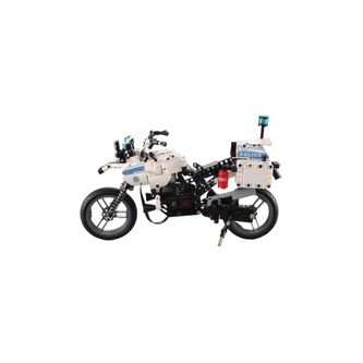 DOUBLE E RC stavebnice Policejní motorka 1:14