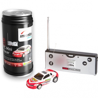 Invento RC miniatutíčko v plechovce Mini-Racer 1:63