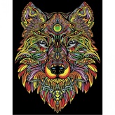 Colorvelvet Sametový obrázek Vlk 50x70cm