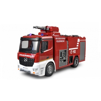 Amewi RC hasičský vůz Mercedes-Benz Arocs 1:18 s funkční stříkačkou