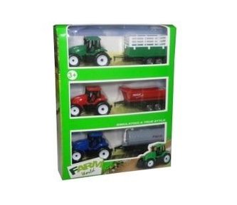Traktor z przyczepami 3szt