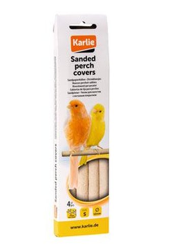 Pískové návleky na bidla pro ptáky 4ks KAR