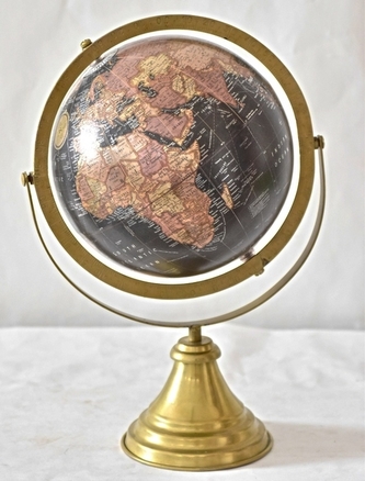 Otočný globus černý 38 cm