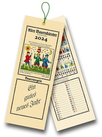 Alter Bauernkalender 2024. Der Schlanke (Wandkalender)